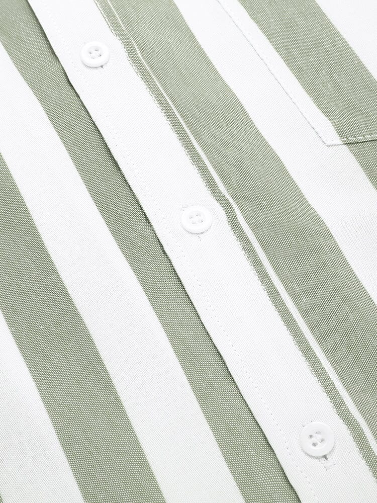 Casual Striped Button Up Shirts